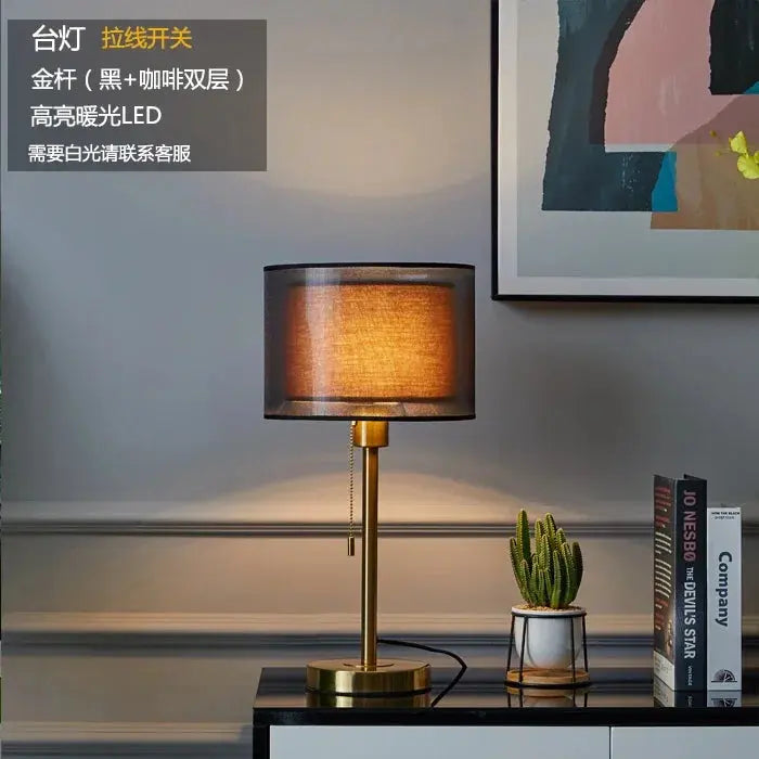 American Gold Table Lamp – Nordic Modern Luxury Design - candletown.net