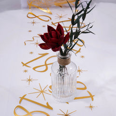 Birthday Table Runner – Gold, Silver & Black - candletown.net