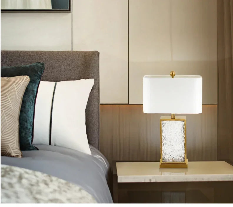 SANDYHA Modern Glass Table Lamp – Certified Luxury Lighting for Your Home - candletown.net