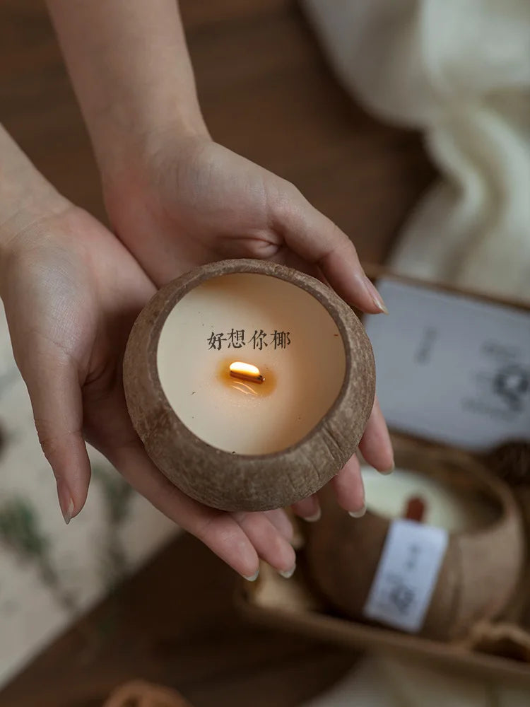 Eco-Friendly Soy Wax Aromatherapy Candle with Wooden Wick - candletown.net