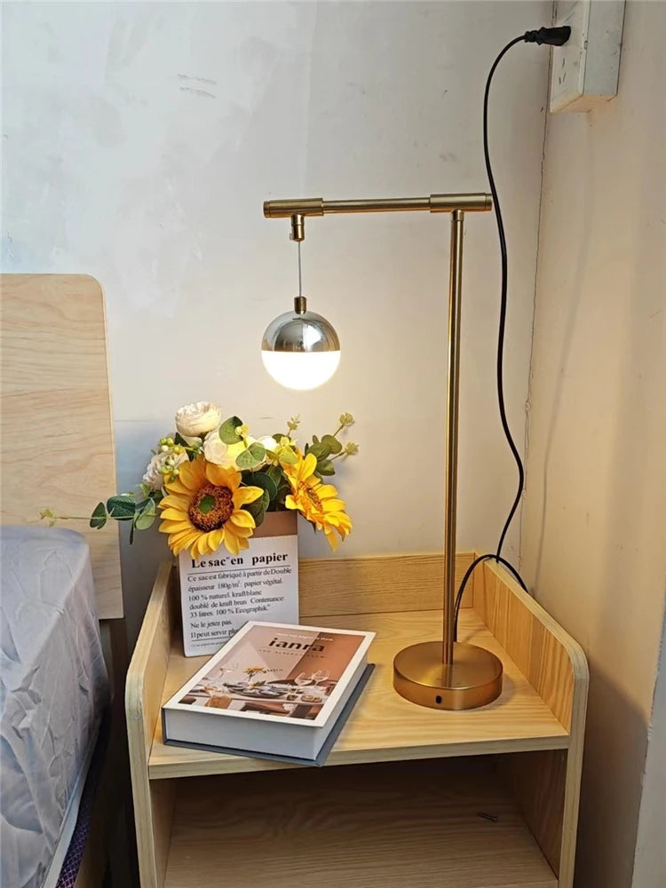 Modern Golden Table Lamp – Nordic Design - candletown.net