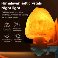 Himalayan Salt Lamp Night Light – Natural Air Purifier & Stress Relief