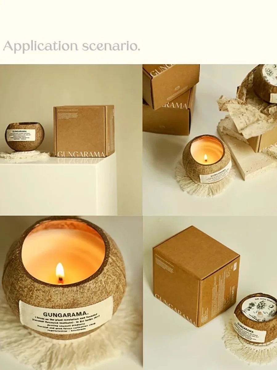 Eco-Friendly Soy Wax Aromatherapy Candle with Wooden Wick - candletown.net