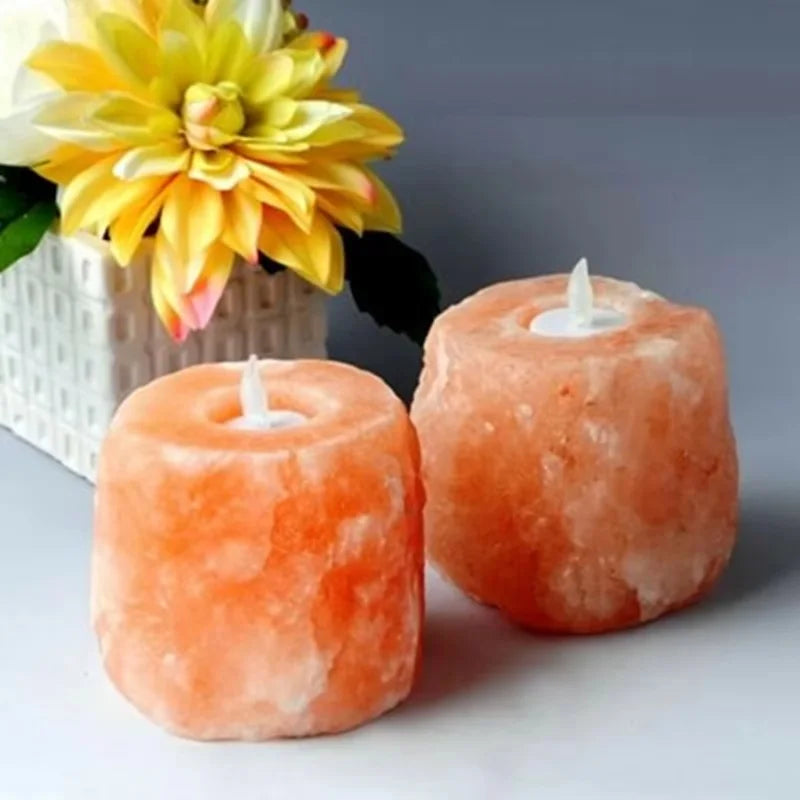 Himalayan Crystal Salt Candle Holder