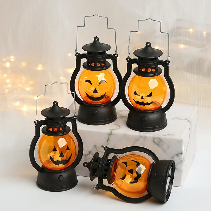LED Hanging Pumpkin Lantern – Flameless Halloween Candle Light - candletown.net