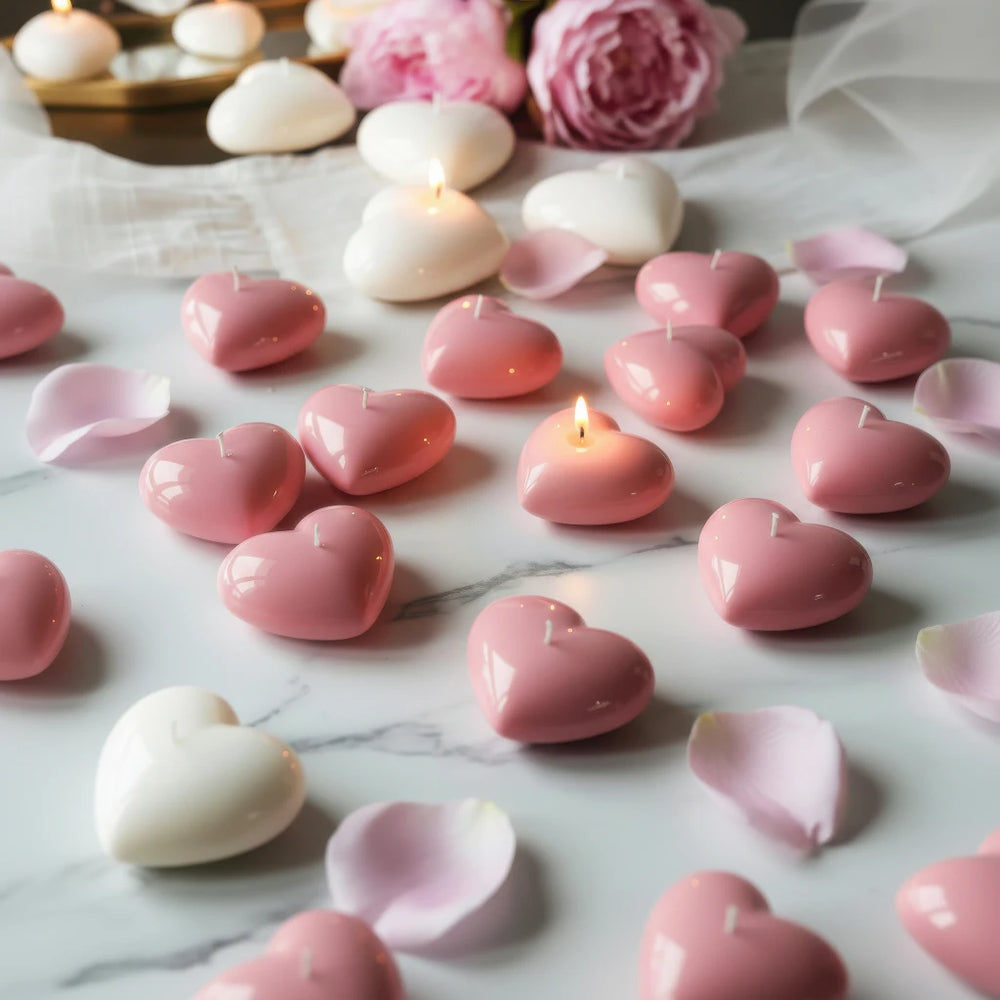 Heart Shaped Scented Candles – Valentine’s Day Set - candletown.net