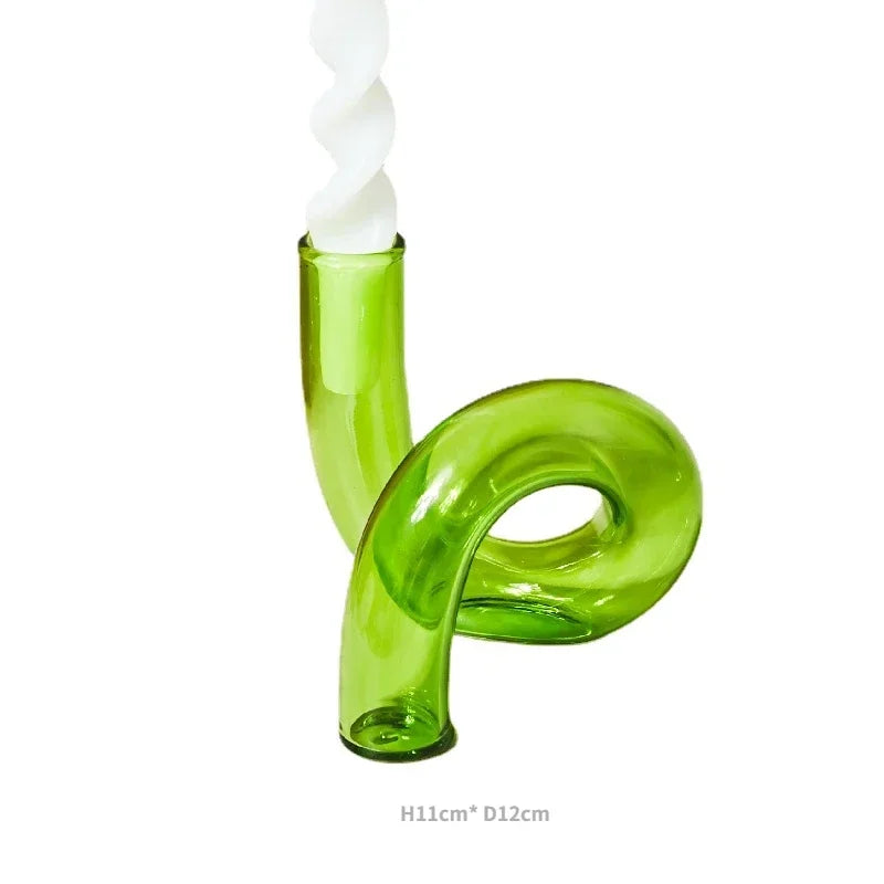 Colorful Glass Candle Holder - candletown.net