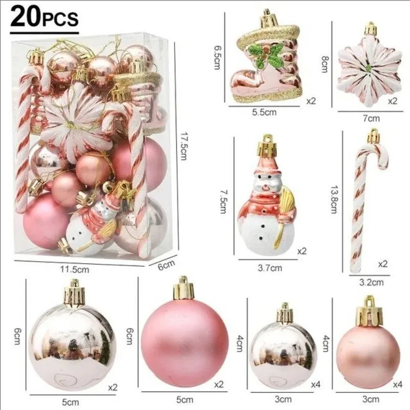 20/29pcs Christmas Ball Decoration Set - candletown.net