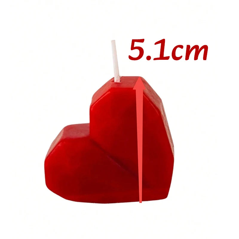 Red Heart Shaped Scented Candle - candletown.net