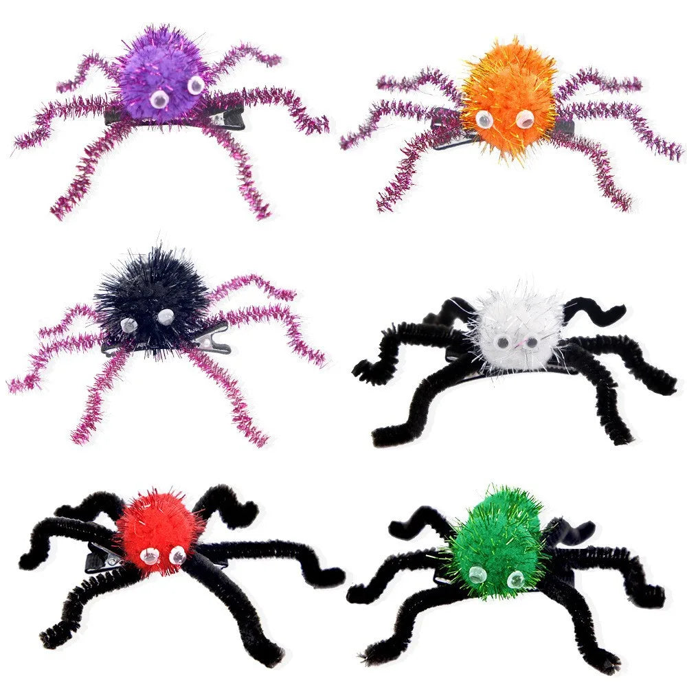 Halloween Spider & Bat Hair Clips - candletown.net