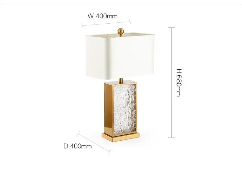 SANDYHA Modern Glass Table Lamp – Certified Luxury Lighting for Your Home - candletown.net