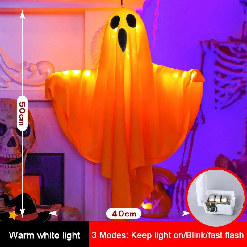 Halloween Ghost LED Hanging Decoration – Spooky Prop - candletown.net