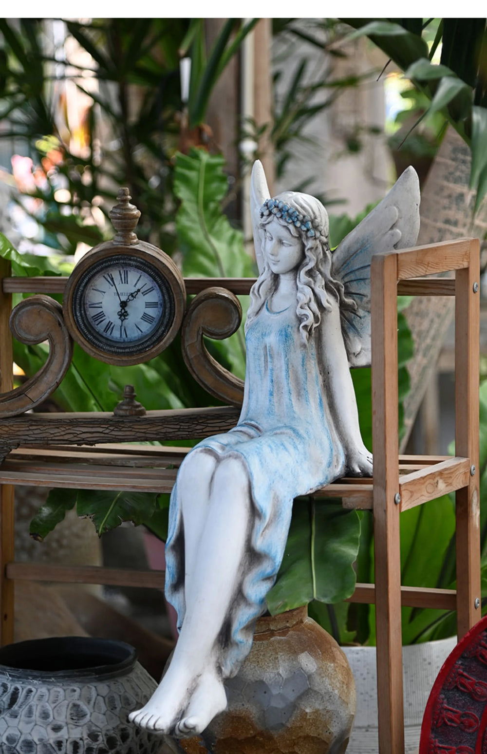 Resin Mermaid Garden Decoration – Outdoor Summer Accent - candletown.net