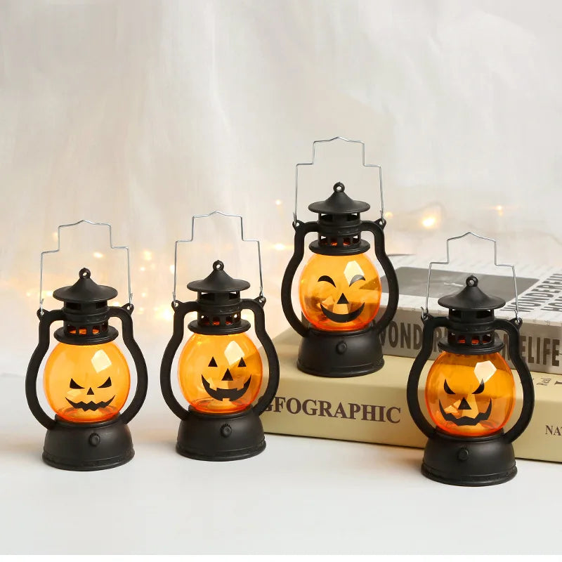 LED Hanging Pumpkin Lantern – Flameless Halloween Candle Light - candletown.net