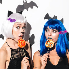 Halloween Costume Accessories Set – Glasses, Mask, Bat Hair Clip & Bracelet - candletown.net