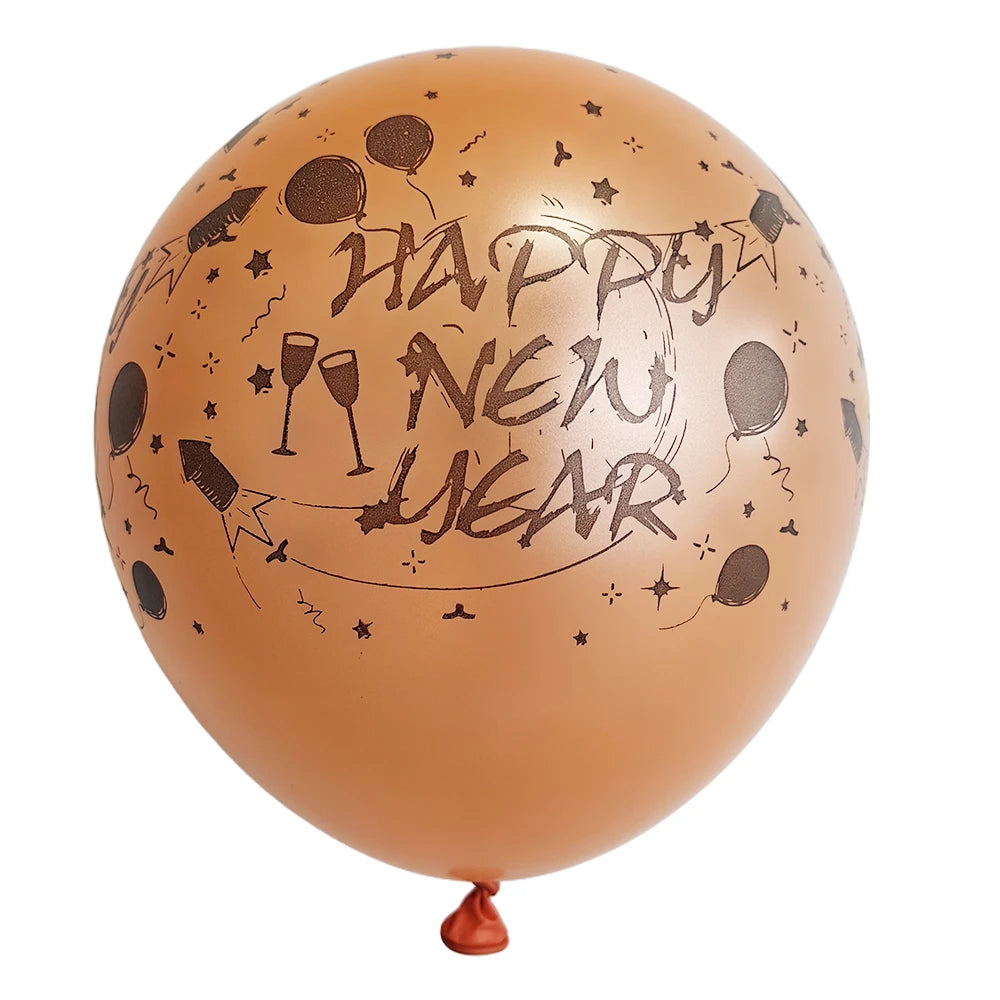 2026 New Year Latex Balloons