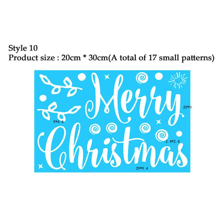38-Piece Snowflake Window Clings – Reusable Electrostatic Christmas Stickers - candletown.net