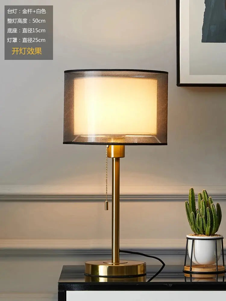 American Gold Table Lamp – Nordic Modern Luxury Design - candletown.net