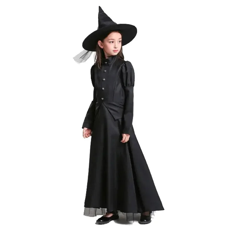 Deluxe Witch Costume Set – Halloween Wizard Dress with Hat for Kids & Adults - candletown.net