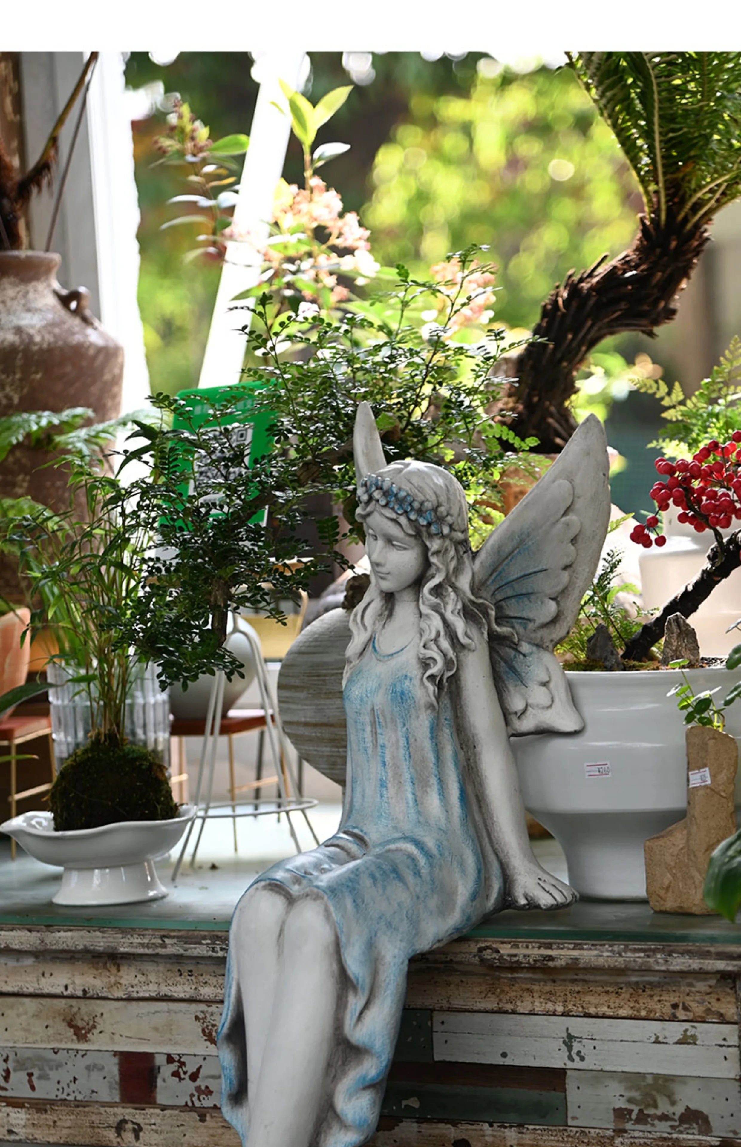 Resin Mermaid Garden Decoration – Outdoor Summer Accent - candletown.net