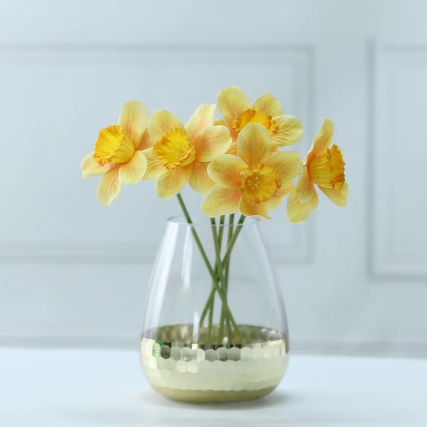 20PCS Artificial Daffodil Flowers – Real Touch Spring Blooms - candletown.net
