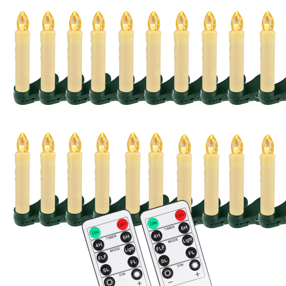 Flameless LED Taper Candles for Christmas Tree - candletown.net