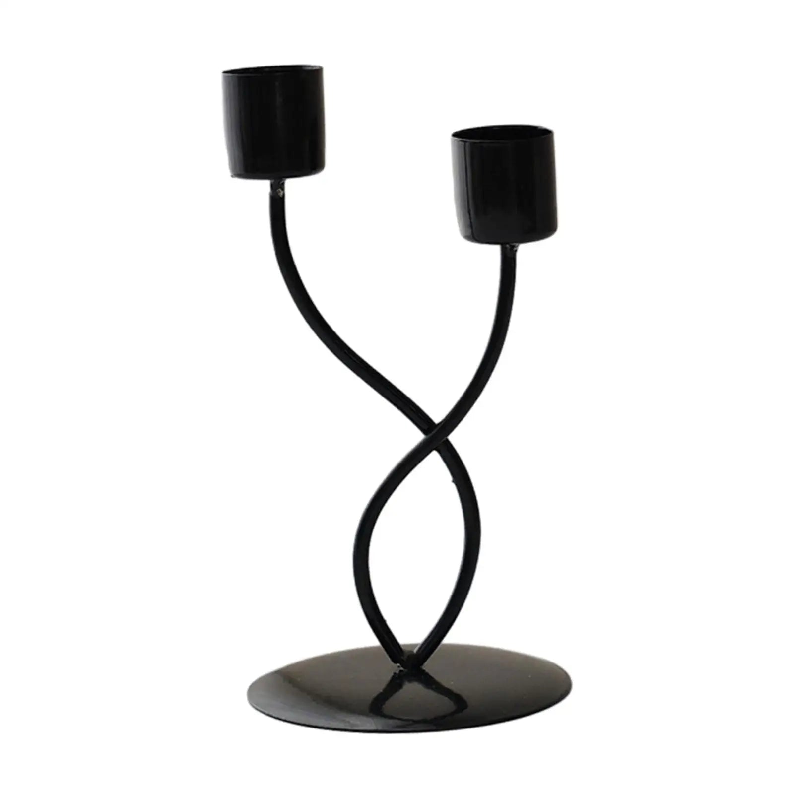 Elegant Metal Candle Holder – Vintage Iron Candelabra - candletown.net