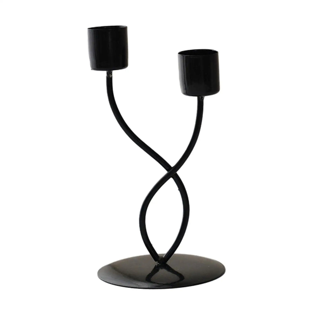 Elegant Metal Candle Holder – Vintage Iron Candelabra - candletown.net