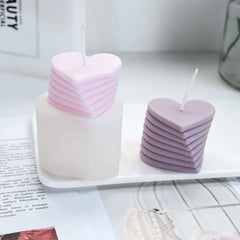 3D Rotating Heart Silicone Candle Mold - candletown.net