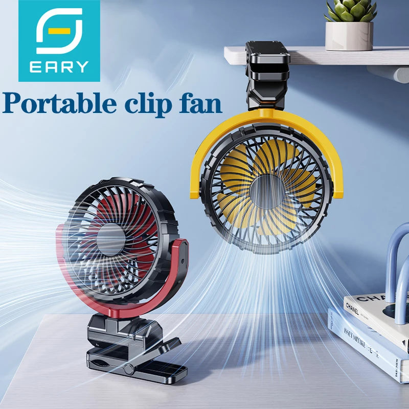 Portable Clip-On Fan for Stroller, Desk & Car
