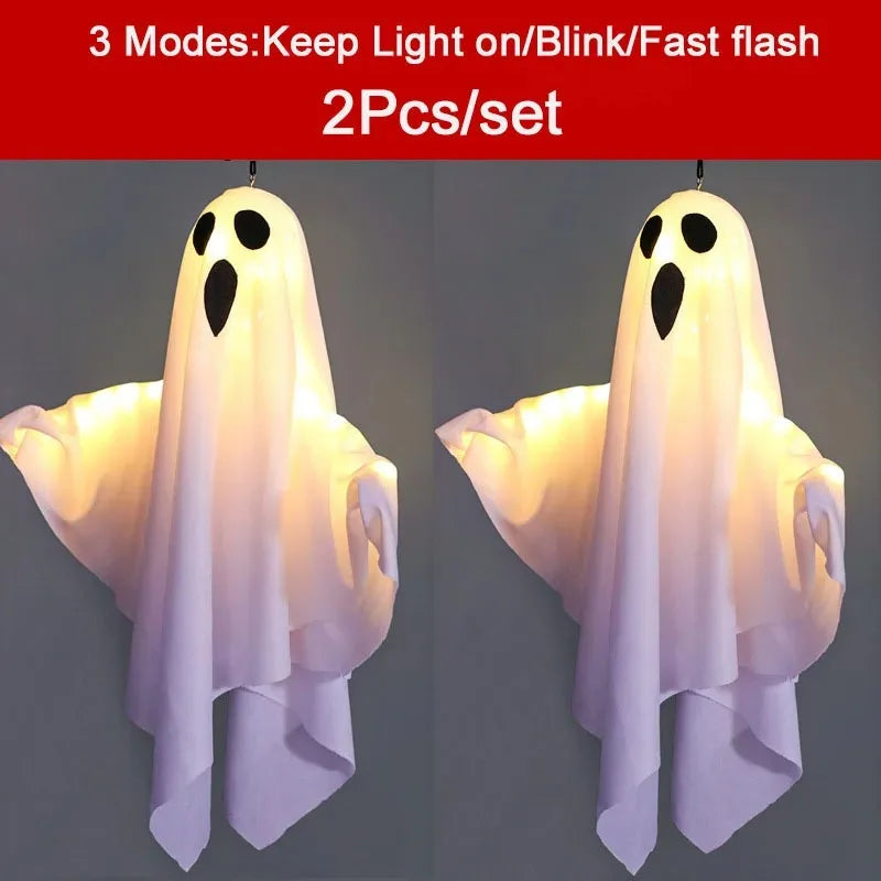 Halloween Ghost LED Hanging Decoration – Spooky Prop - candletown.net