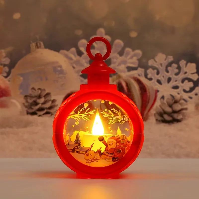 Christmas LED Candle Lantern – Santa & Snowman Edition