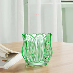 Glass Tulip Candle Holder - candletown.net