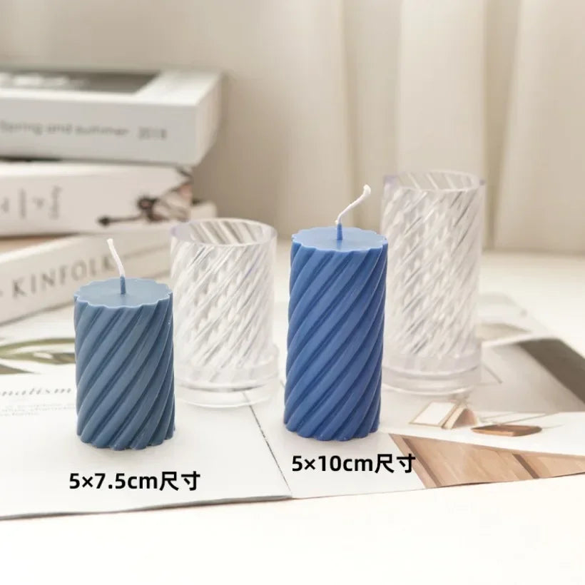 3D Threaded Cylindrical Candle Mold