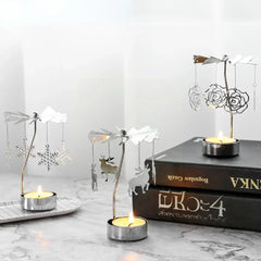 Silver Angel Chime Candle Holder