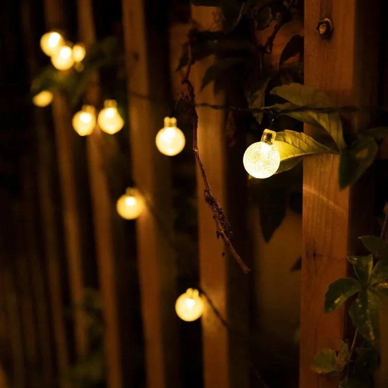 Solar Crystal Globe String Lights - candletown.net