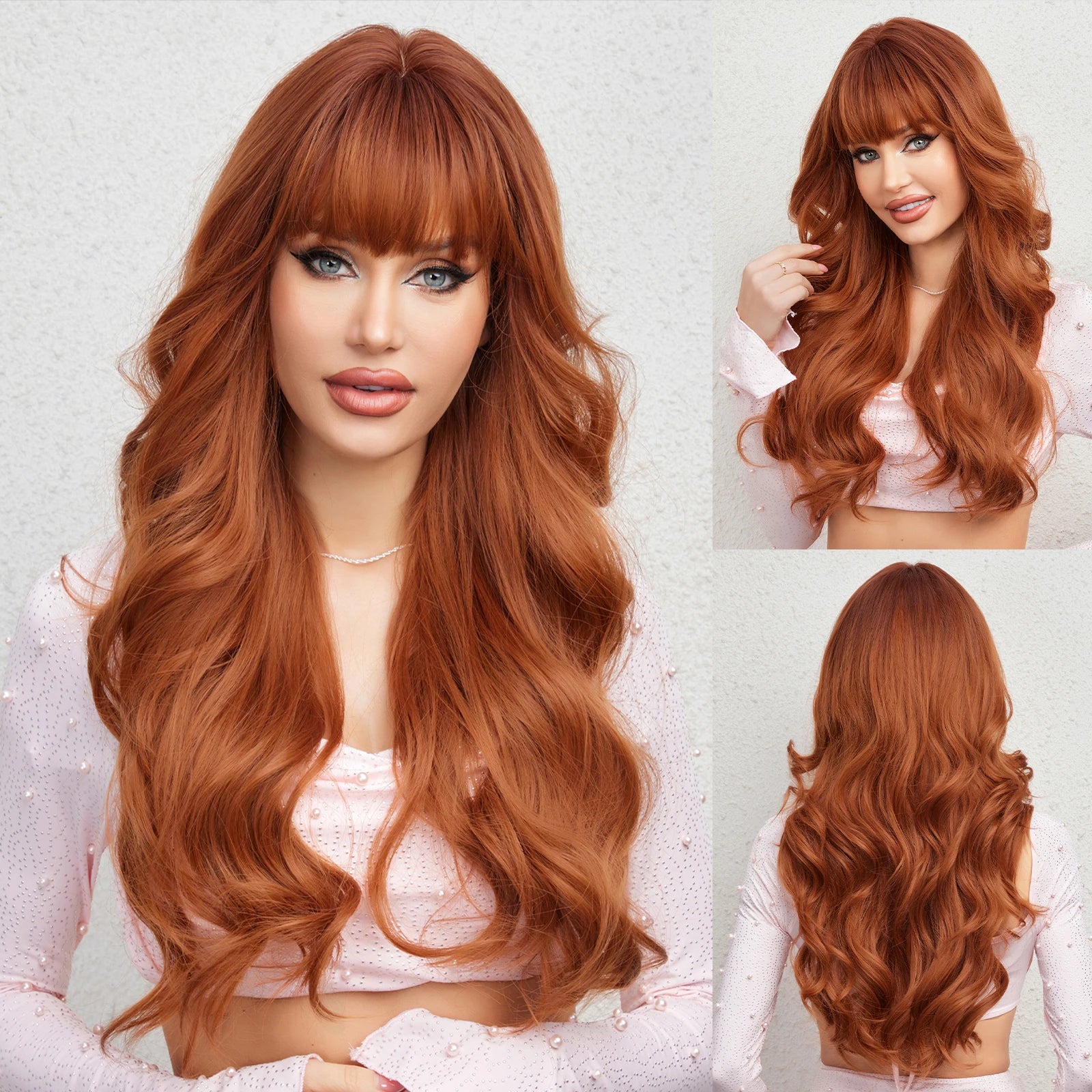 Curly Wig with Bangs – Heat-Resistant Cosplay & Party Wig - candletown.net