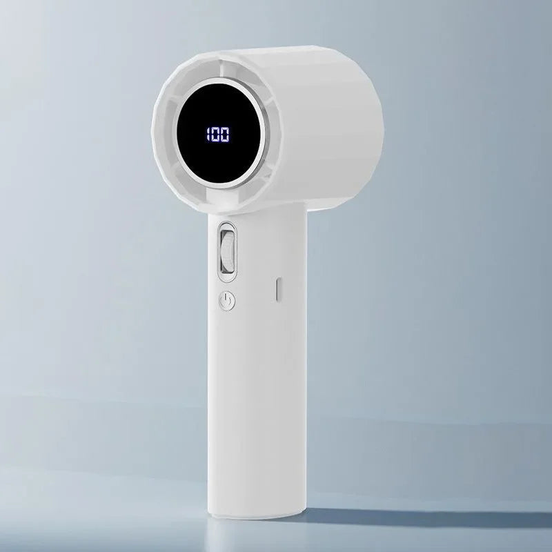 Handheld USB Fan with 100 Wind Speeds – Mini Turbo Cooling Fan for Home, BBQ & Travel - candletown.net