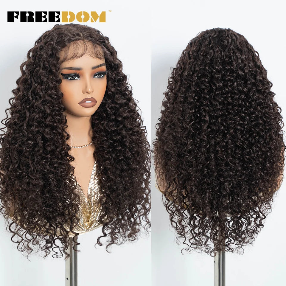 30 Inch (76 cm) Curly Lace Front Wig - candletown.net