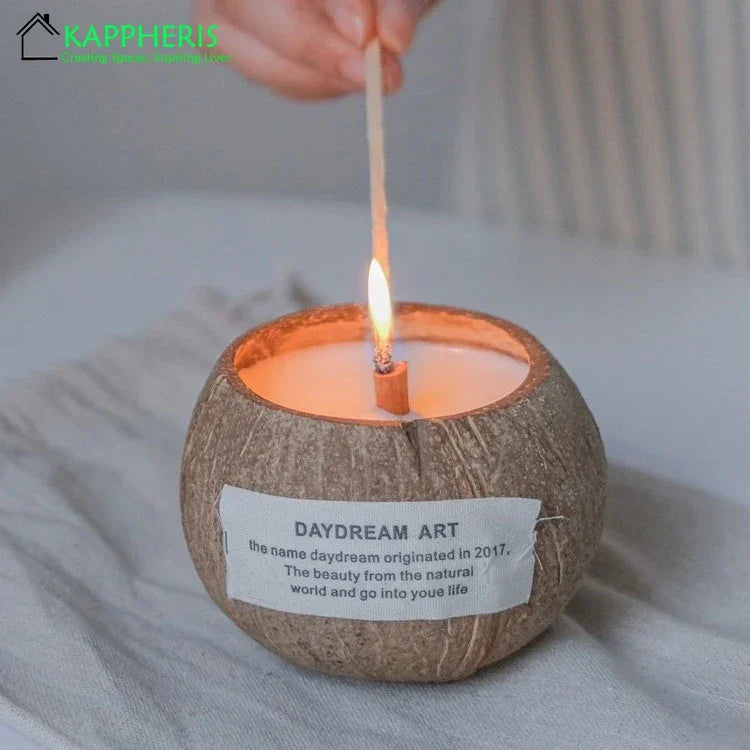 Eco-Friendly Soy Wax Aromatherapy Candle with Wooden Wick - candletown.net