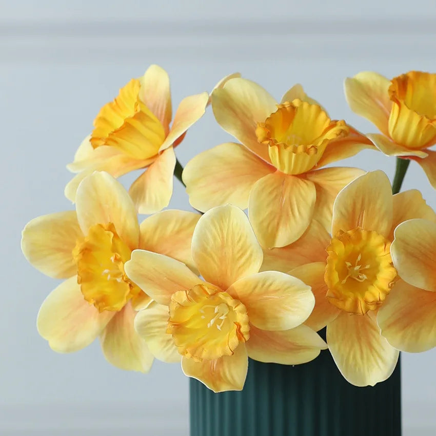 20PCS Artificial Daffodil Flowers – Real Touch Spring Blooms - candletown.net