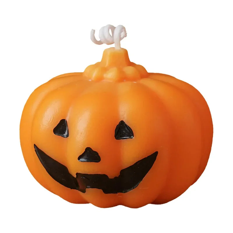 Halloween Skull & Pumpkin Scented Soy Wax Candle - candletown.net
