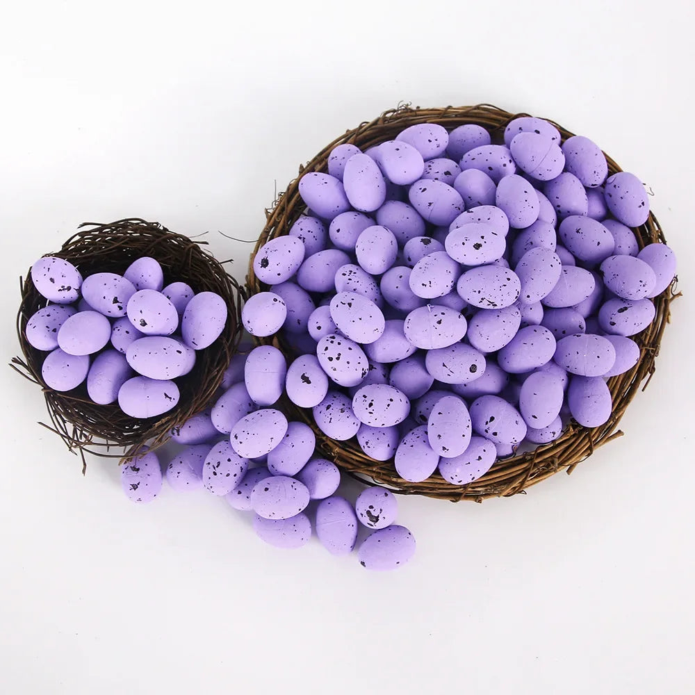 100PCS Colorful Foam Easter Eggs – Perfect for Crafts & Party Decor - candletown.net