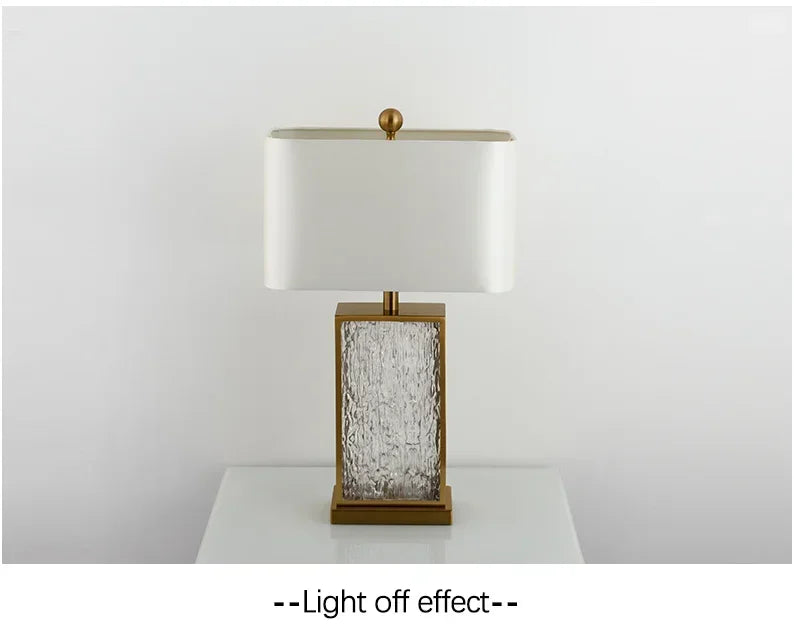 SANDYHA Modern Glass Table Lamp – Certified Luxury Lighting for Your Home - candletown.net