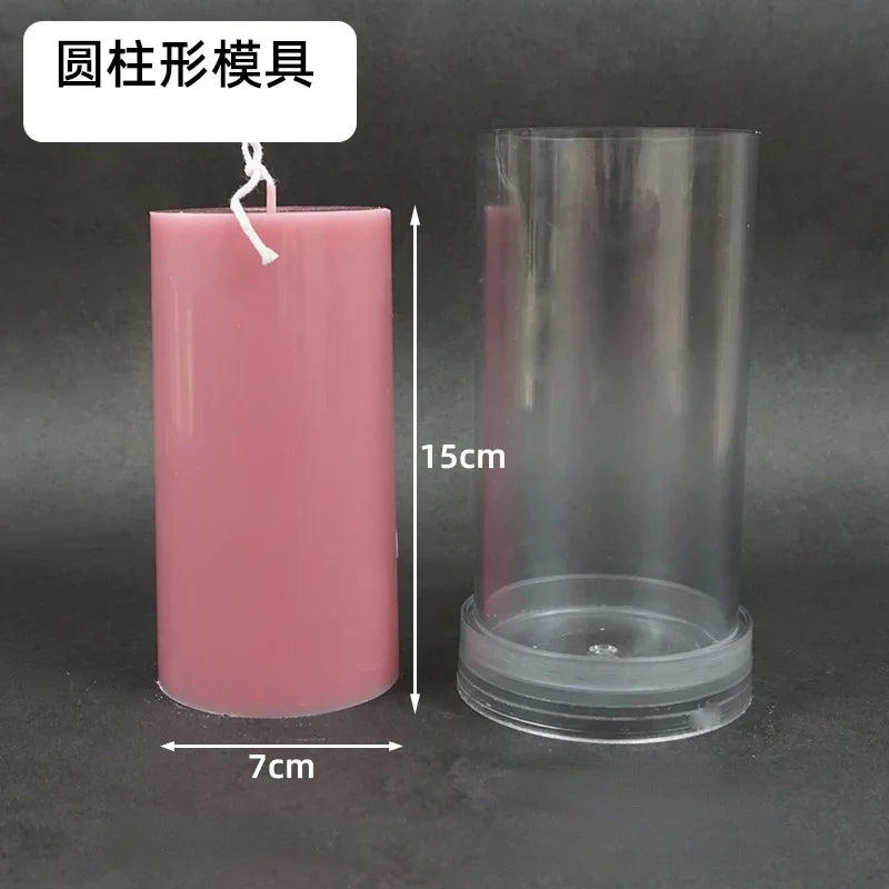 Large Cylindrical Candle Mold for DIY Pillar Candles