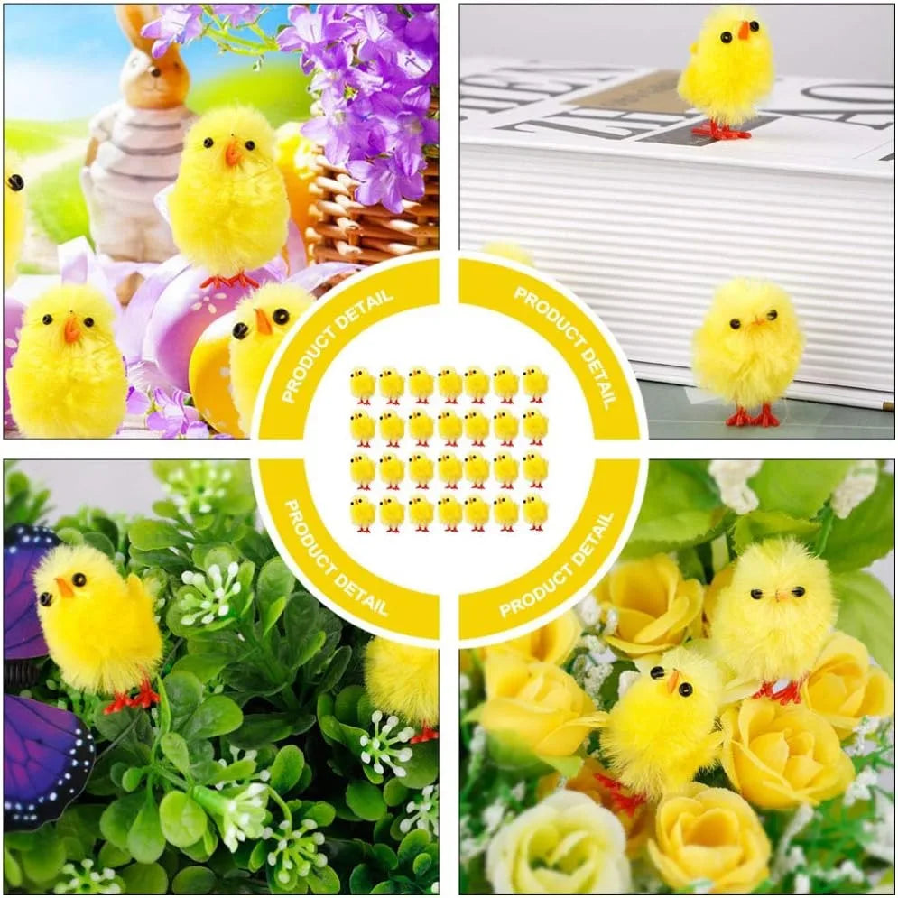 Mini Easter Chick Decoration – Soft & Cute Easter Ornaments - candletown.net