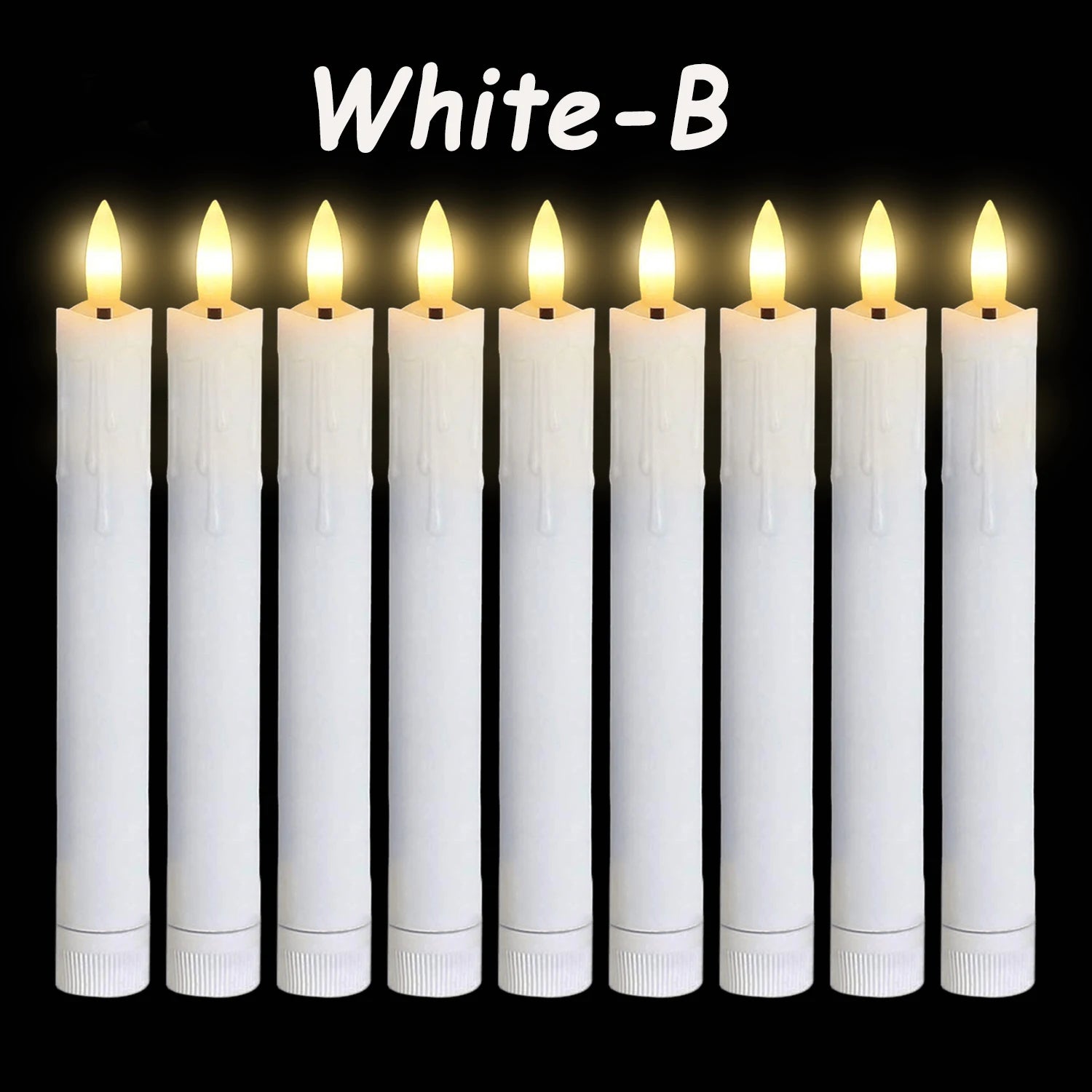 Flameless LED Taper Candles (12–300PCS) - candletown.net