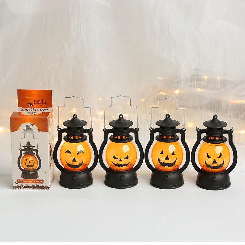 LED Hanging Pumpkin Lantern – Flameless Halloween Candle Light - candletown.net