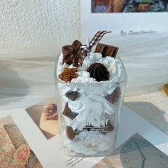 Fruit & Cream Cup Figure Candle – Soy Wax