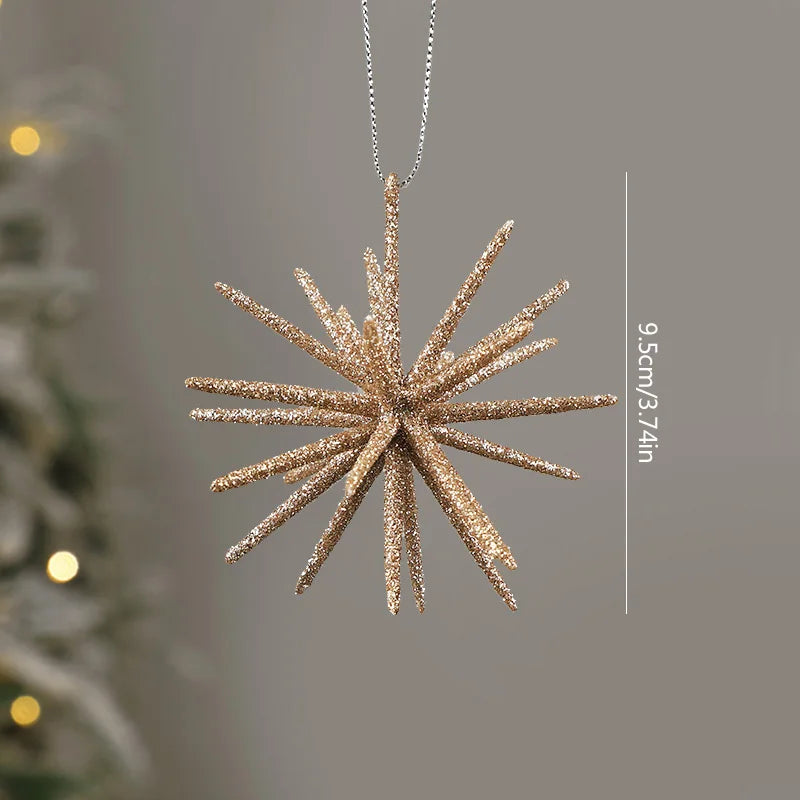 Gold Exploding Star Hanging Ornament - candletown.net